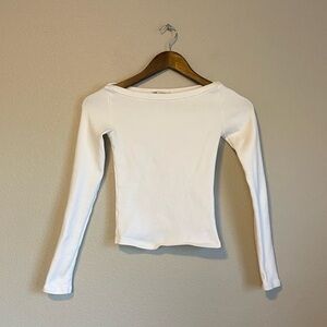 Zara White Long Sleeve Tee
